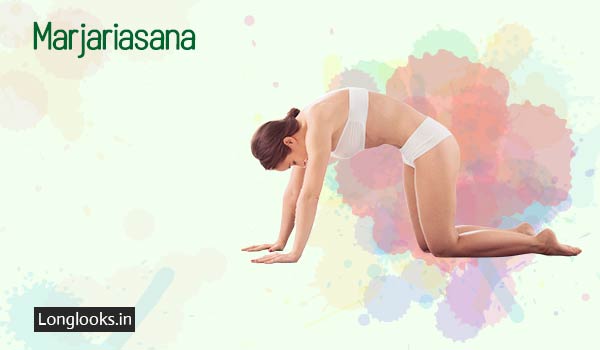 Marjariasana Steps